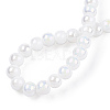 Electroplate Opaque Glass Beads Strands X-GLAA-T032-P4mm-AB02-5
