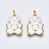 Brass Enamel Pendants KK-Q252-017F-NF-1
