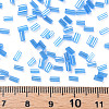 Transparent Colours Luster Glass Bugle Beads SEED-N005-001-A04-4