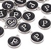 Platinum Plated Alloy Charms ENAM-S118-02P-P-4