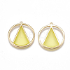 Epoxy Resin Pendants PALLOY-T056-66A-2