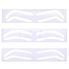24Pcs 3 Styles Plastic Eyebrow Tattoo Practice Skin AJEW-CP0009-58A-7