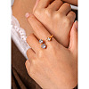 304 Stainless Steel Cubic Zirconia Cuff Open Rings WG514F5-01-2