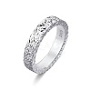 S925 Silver Ice Ring Simple Luxury Design Couple Rings UR9456-13-1