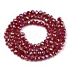 Electroplate Glass Beads Strands EGLA-A044-P3mm-B02-3