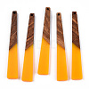 Opaque Resin & Walnut Wood Big Pendants X-RESI-TAC0017-46-C02-3