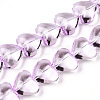 Transparency Glass Beads Strands GLAA-T023-13G-1