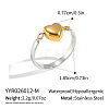 304 Stainless Steel Finger Rings for Women IM3958-2-2