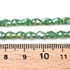 Opaque Solid Color Electroplate Glass Beads Strands LS-EGLA-N013-P4mm-B04-4