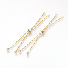 Brass Box Chain Slider Bracelet Making KK-Q675-05G-1