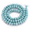 Opaque Baking Painted Glass Beads Strands EGLA-N006-009A-A04-2