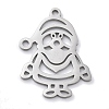 Christmas Theme Anti-Tarnish 304 Stainless Steel Pendants LS-STAS-R003-04P-02-1