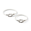 Braided Imitation Cowhide Leather Cord Bracelets for Couple BJEW-JB06443-46