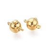 Brass Box Clasps KK-Q074-09G-2