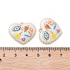 Rack Plating Alloy Enamel Pendants FIND-C050-13G-4