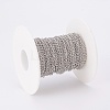 Tarnish Resistant 304 Stainless Steel Curb Chains CHS-F003-17P-A-3
