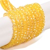 Baking Electroplate Glass Beads Strands DGLA-A039-J4mm-B13-1