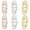 GOMAKERER 6Pcs 3 Colors 925 Sterling Silver S-Hook Clasps FIND-GO0001-44B-1