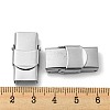 Non-Tarnish 201 Stainless Steel Watch Band Clasps STAS-C006-1-02-3
