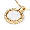 Sublimation Blank Aluminum Pendant Necklace NJEW-E020-03G-01-2