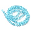 Transparent Electroplate Glass Beads Strands GLAA-F029-2mm-C20-2