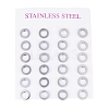 304 Stainless Steel Ear Studs X-EJEW-E225-02P-3