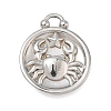 12 Constellations 304 Stainless Steel Pendants STAS-F354-01P-03-1