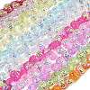 Electroplate Baking Paint Transparent Glass Beads Strands GL-CBA17FF-01-1
