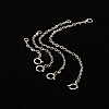 Anti-Tarnish 4Pcs 4 Styles Sterling Silver Cable Chain Extender STER-GL0001-03-3
