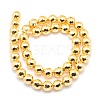 Electroplate Non-magnetic Synthetic Hematite Beads Strands G-L485-02A-G-3
