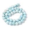 Natural Larimar Beads Strands G-B141-01-10mm-3