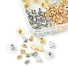 142Pcs 8 Style Brass & Silicone Earring Nuts KK-YW0001-44-2