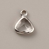 Faceted Glass Pendants GLAA-WH0030-13P-04-1