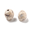 Crackle Opaque Acrylic Beads OACR-Z026-08-2