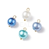 Glass Pearl Pendants PALLOY-JF01880-01-1