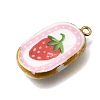 Fruit & Floral & Animals Printed Handmade Porcelain Pendants STAS-Z207-01G-04-2