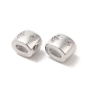 Brass Micro Pave Cubic Zirconia Beads KK-Q773-02P-01-2