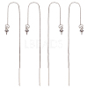 Beebeecraft 10Pcs Brass Stud Earring Findings KK-BBC0004-09P-1