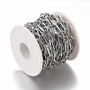 304 Stainless Steel Paperclip Chains CHS-A006-01P-4