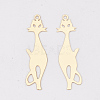 Brass Kitten Pendants X-KKC-S001-023KC-1