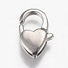 Non-Tarnish Polished 316 Surgical Stainless Steel Lobster Claw Clasps X-STAS-Z013-08P-1