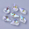 Faceted Glass Pendants GLAA-F068-C27-1