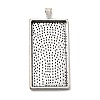 Alloy Pendant Cabochon Settings PALLOY-2418-AS-LF-1
