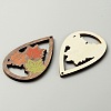 Halloween Theme Printed Wood Big Pendants X1-WOOD-TAC0015-09F-1