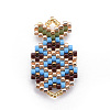 MIYUKI & TOHO Handmade Japanese Seed Beads Pendants SEED-A027-B02-2