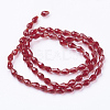 Glass Beads Strands GLAA-R024-6x4mm-M-3