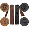 CRASPIRE 1 set Rosewood & African Blackwood Bookmarks Set AJEW-CP0001-78A-3