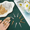 160Pcs 2 Colors Iron Bead Cones IFIN-SC0001-72-3
