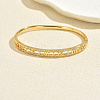 Brass Micro Pave Clear Cubic Zirconia Hinged Cuff Bangles for Women VP3297-3-1