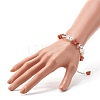 Natural Agate Chip Beaded Bracelet for Girl Women BJEW-TA00019-01-3